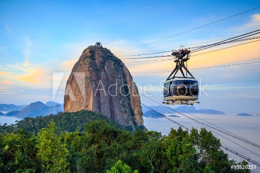 Picture of Cable car and Sugar Loaf mountain